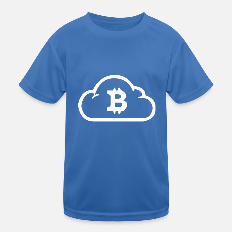 Bitcoin cloud T-shirt sport Enfant