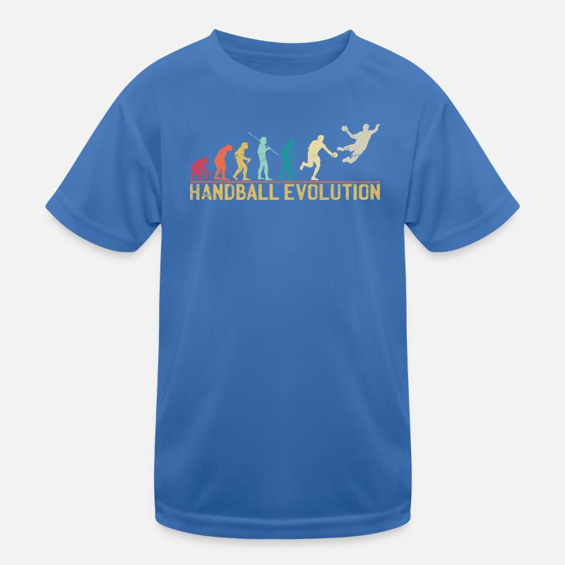 Handball Evolution Progression Design Kinder Funktions-T-Shirt