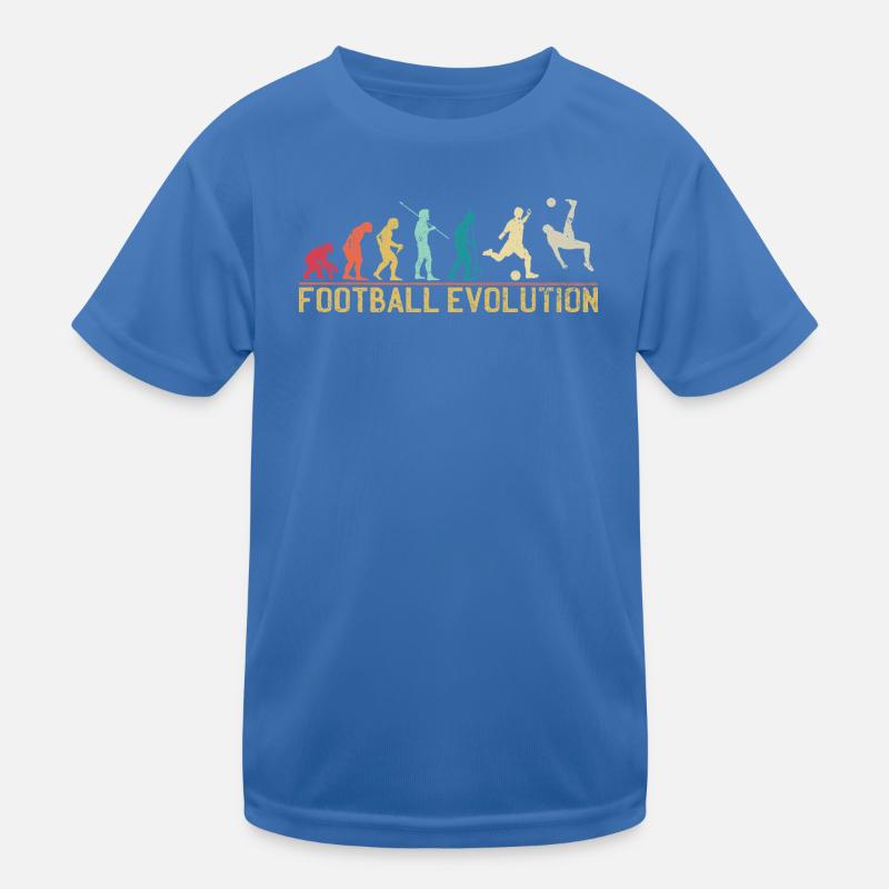 Football Evolution Timeline Design Kids Functional T-Shirt