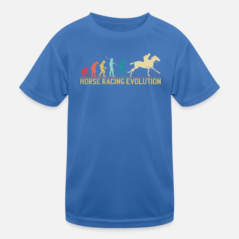 Conception de l'évolution des courses de chevaux T-shirt sport Enfant
