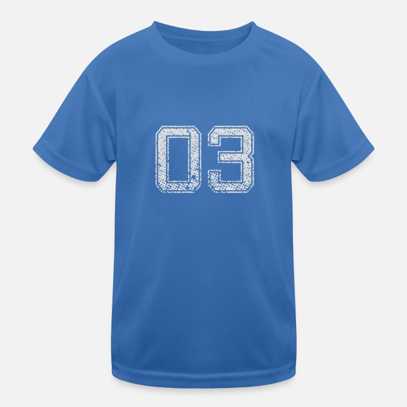 Number 03 Number zero Three gift Kids Functional T-Shirt