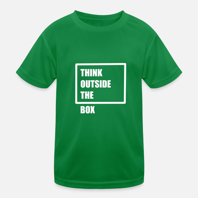 Think outside the box - Anders denken Kinder Funktions-T-Shirt