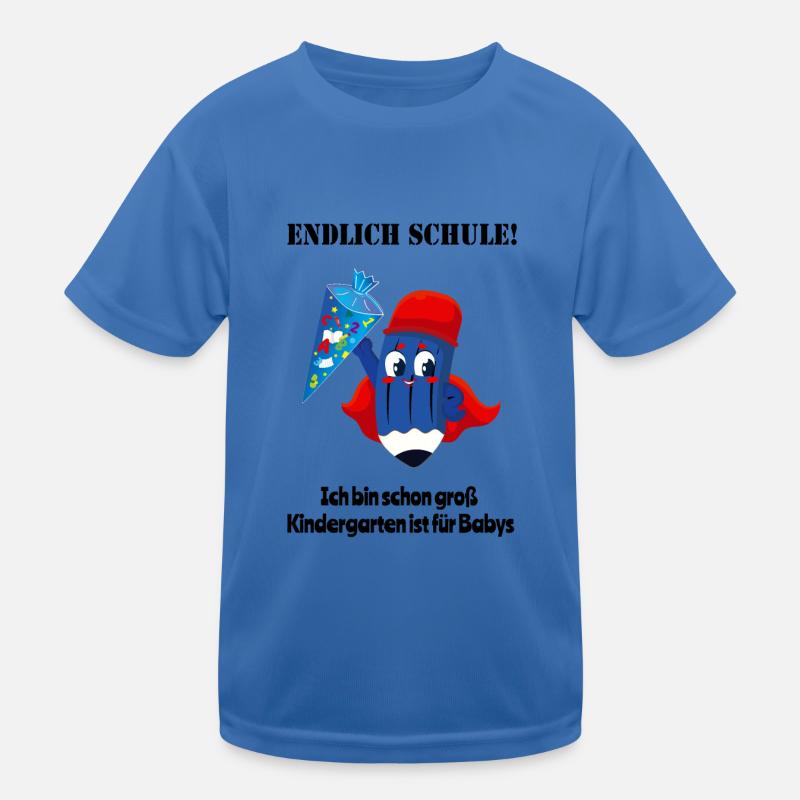 Erstklässler, Schulanfänger - Endlich Schule Kinder Funktions-T-Shirt