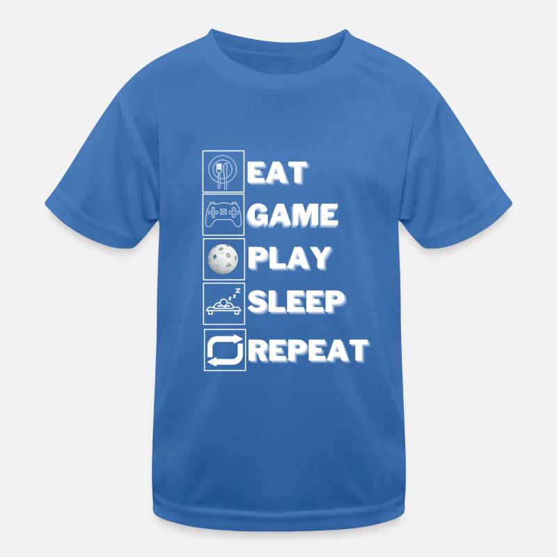 Eat-Game-Play-Sleep-Repeat 2 Kinder Funktions-T-Shirt