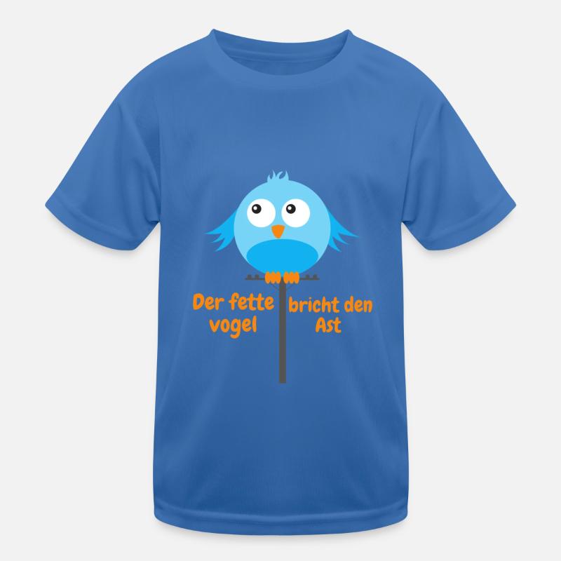 Dicker Vogel breiter Vogel Geschenkidee Kinder Funktions-T-Shirt