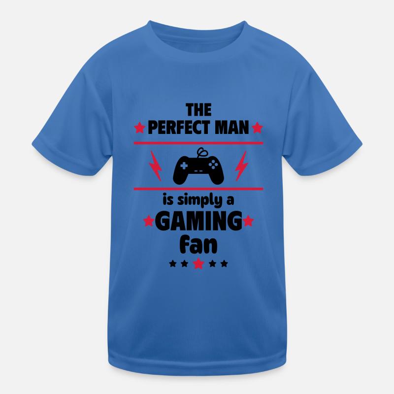 Der perfekte Mann ist einfach ein Gaming-Fan Kinder Funktions-T-Shirt