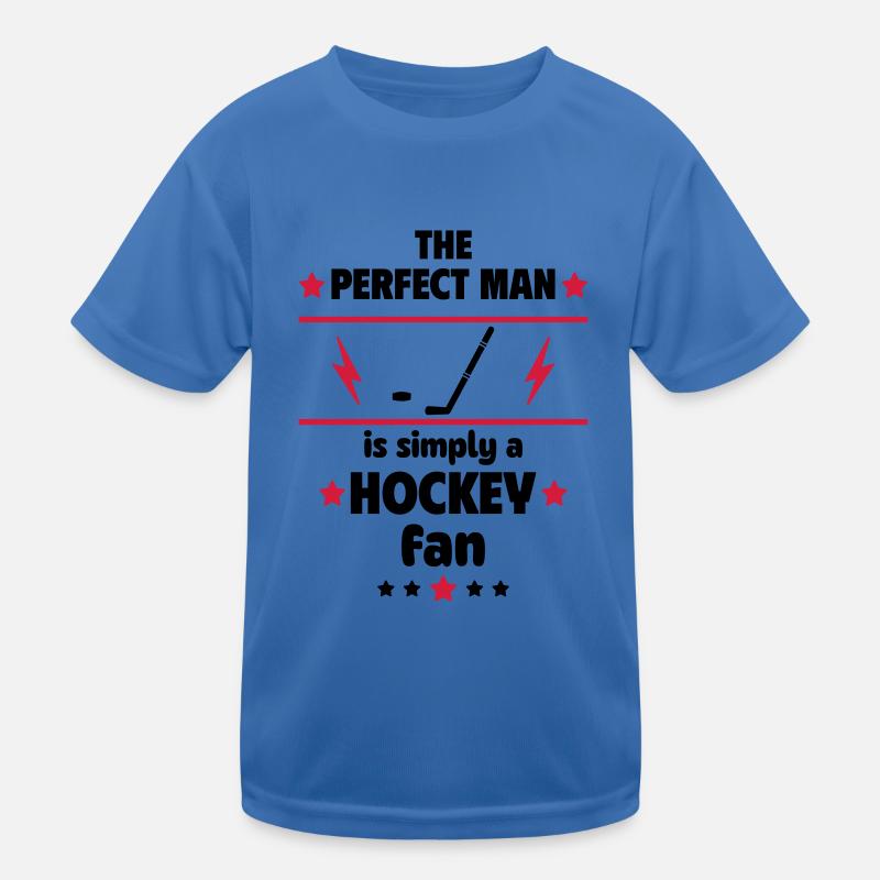 Der perfekte Mann ist einfach ein Hockey-Fan Kinder Funktions-T-Shirt
