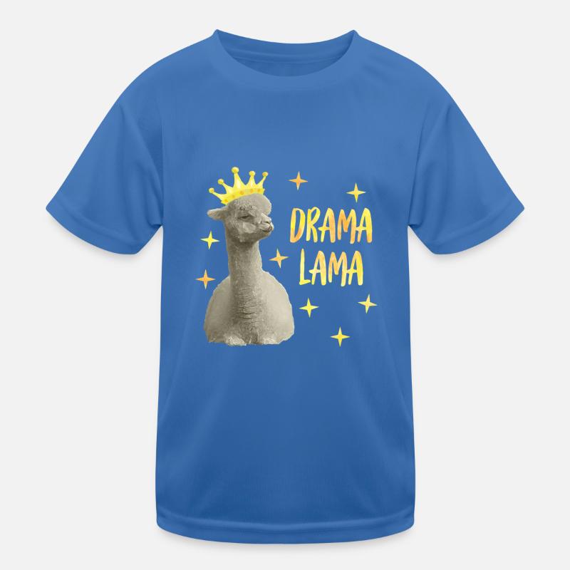 Drame jaune Llama T-shirt sport Enfant