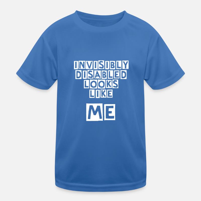 Invisibly Disabled White Kids Functional T-Shirt
