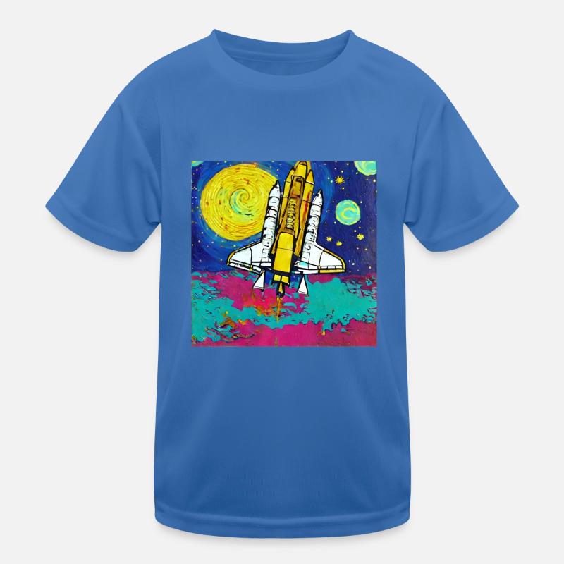 navette spatiale van gogh T-shirt sport Enfant