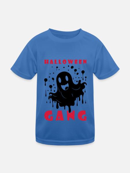 Halloween Gang Party - Kids Functional T-Shirt - royal blue - Front