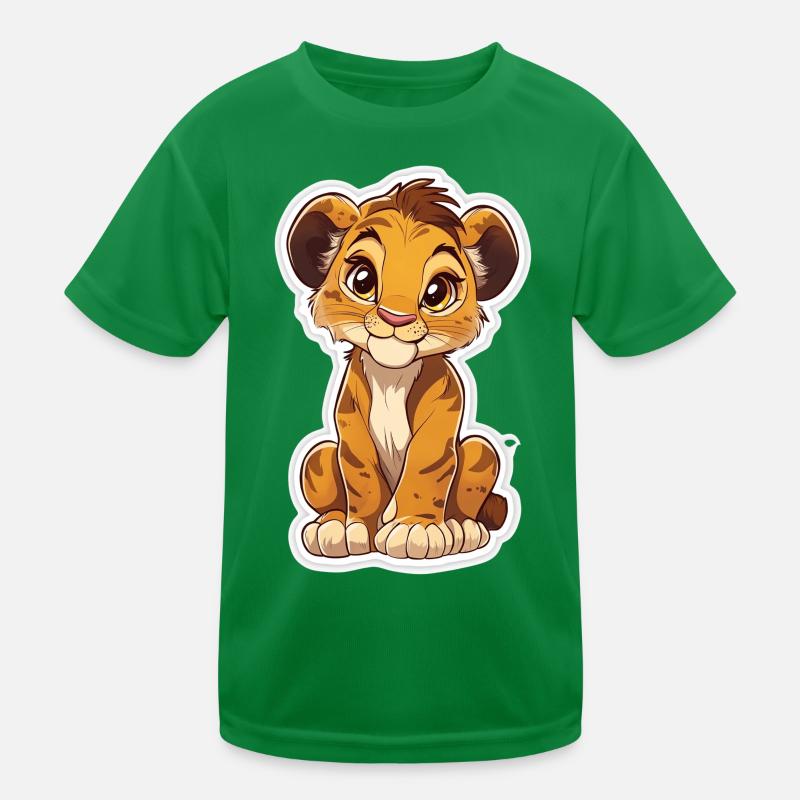 Löwe Kinder Funktions-T-Shirt
