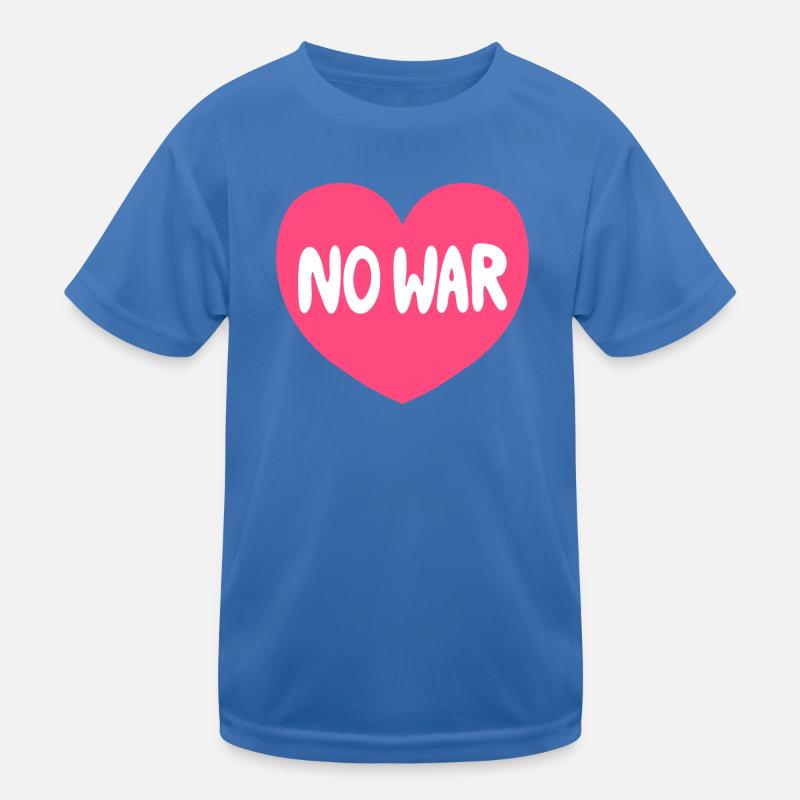 No War Heart Peace Graphic Kids Functional T-Shirt