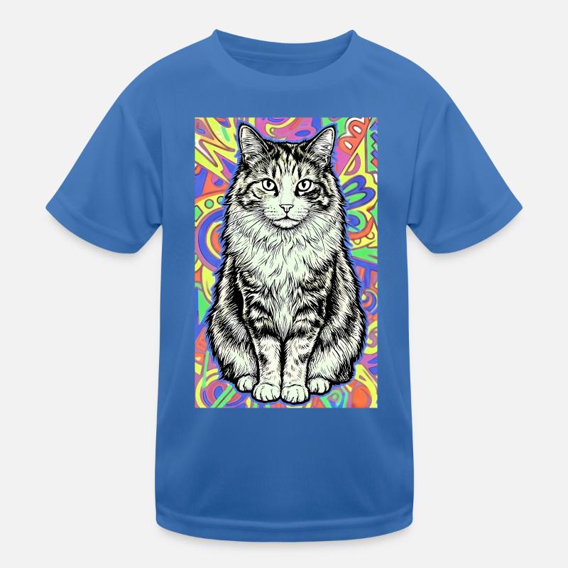 chat T-shirt sport Enfant