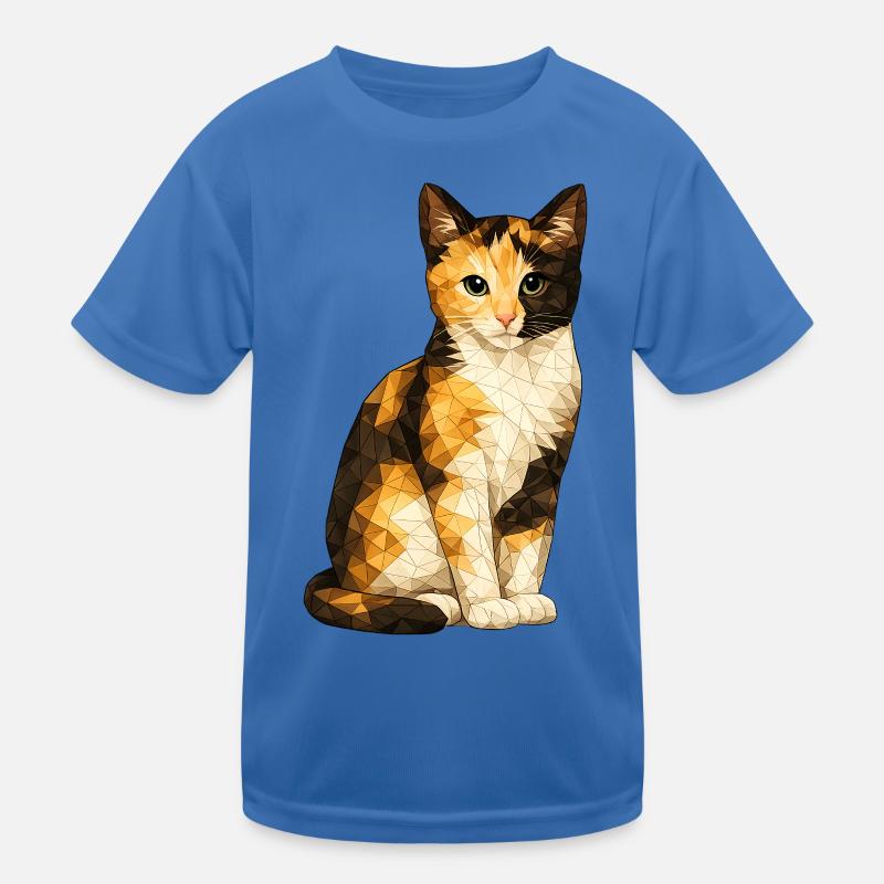 Emmi Polygon Chat Mignonnerie Géométrique T-shirt sport Enfant