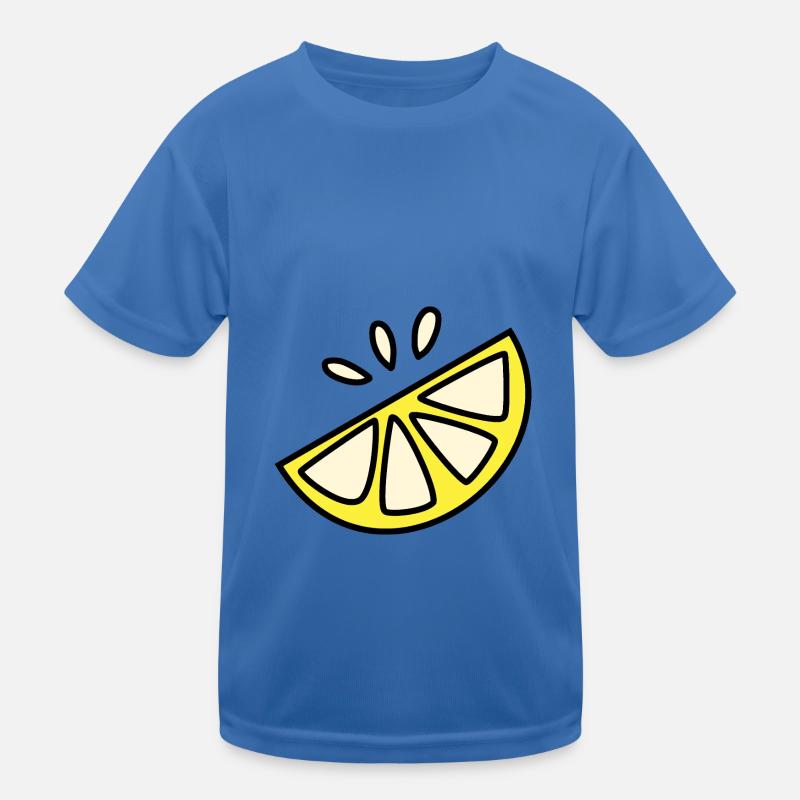 Zitrone Sauer Spritzig - Kinder Funktions-T-Shirt - Königsblau