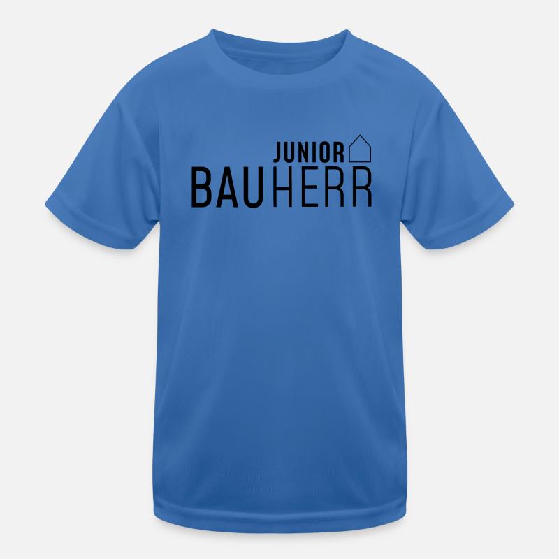 Junior Bauherr mit Haus Kinder Funktions-T-Shirt