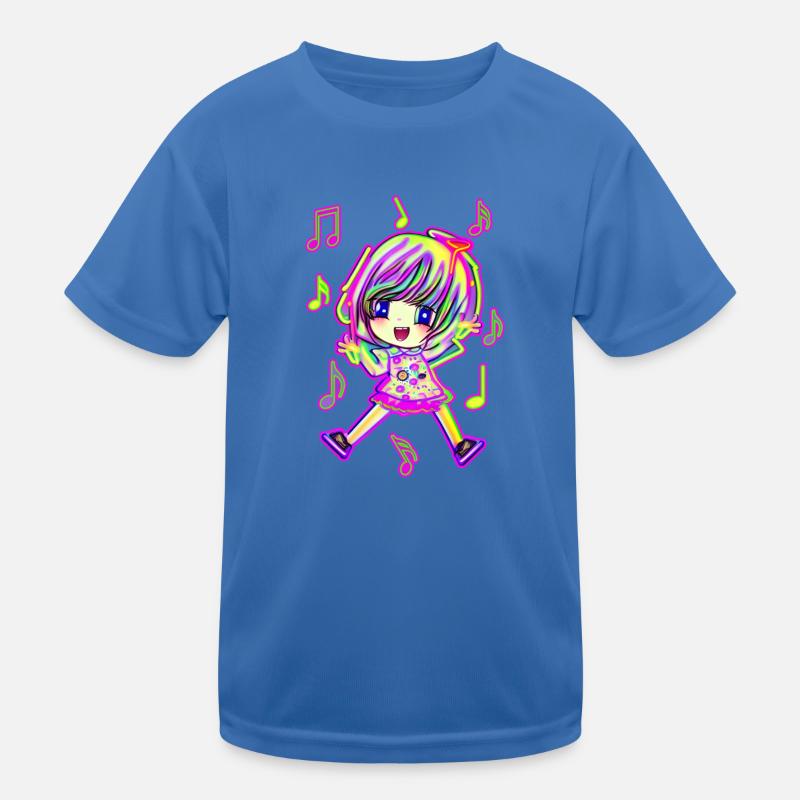 Mignonne chanteuse danseuse T-shirt sport Enfant
