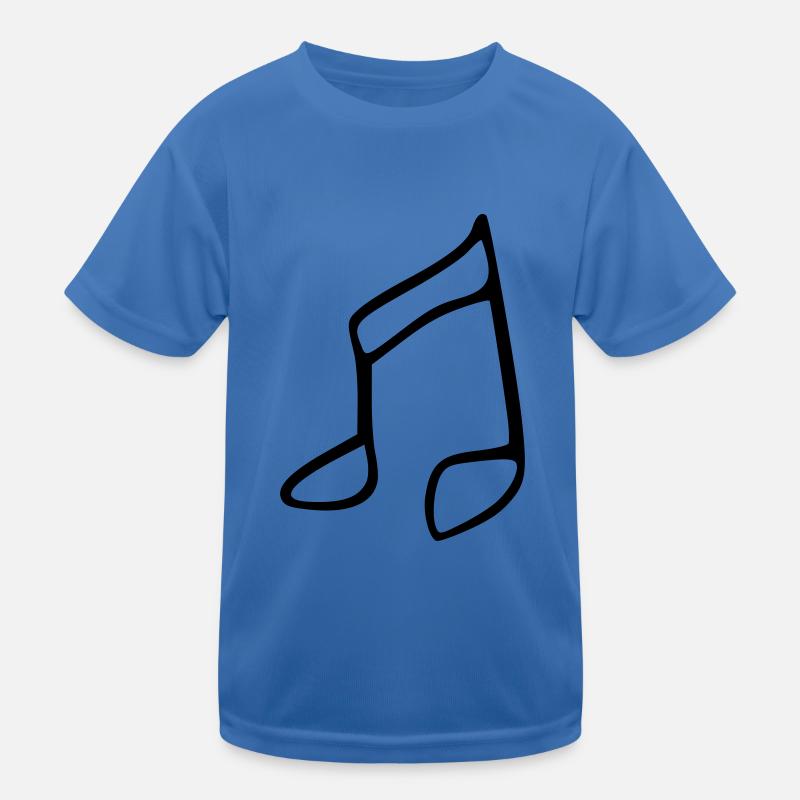 Note - Kinder Funktions-T-Shirt - Königsblau