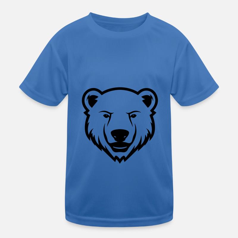 polar bear head polar bear Kids Functional T-Shirt