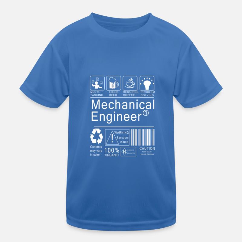 Mechanical Engineer - Kids Functional T-Shirt - royal blue