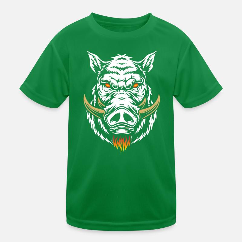 Wütender Eber Kinder Funktions-T-Shirt