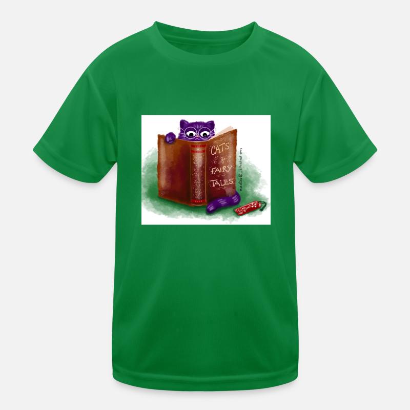 Read cat Kids Functional T-Shirt