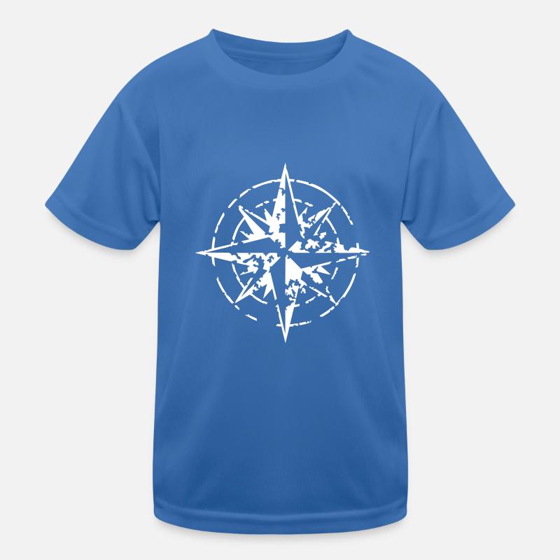 windrose_02_a_1c - Kids Functional T-Shirt - royal blue