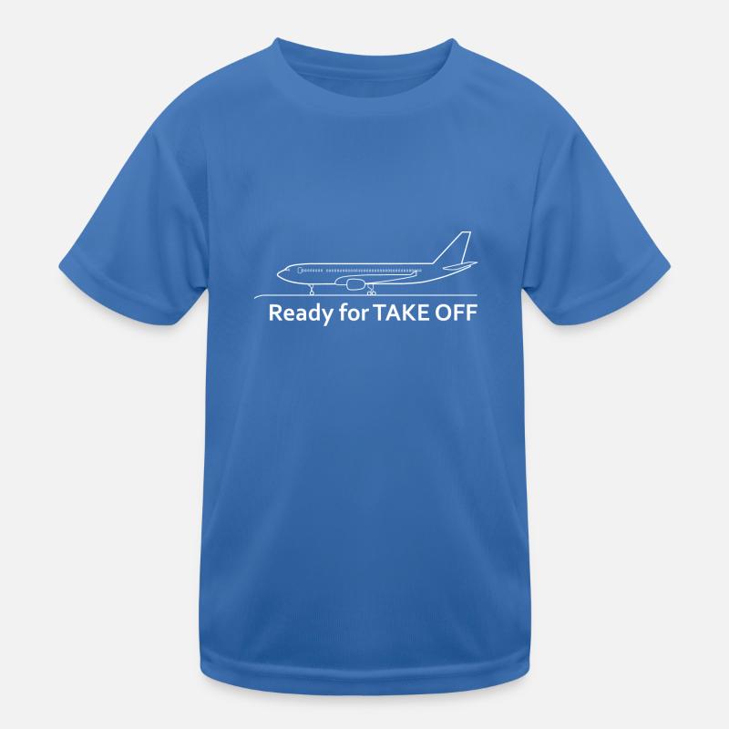 Ready for Take Off - Airplane - Vacation - Travel Kids Functional T-Shirt