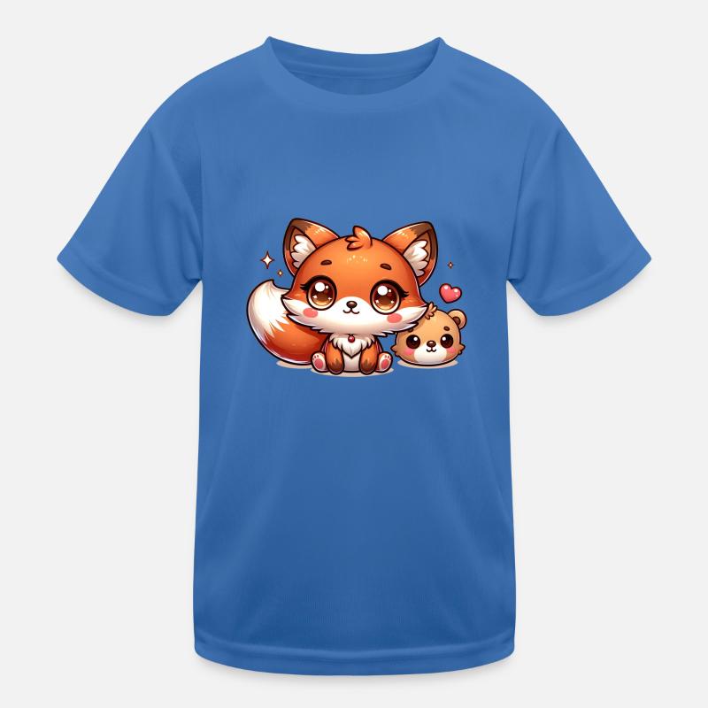 Cute foxes Kids Functional T-Shirt