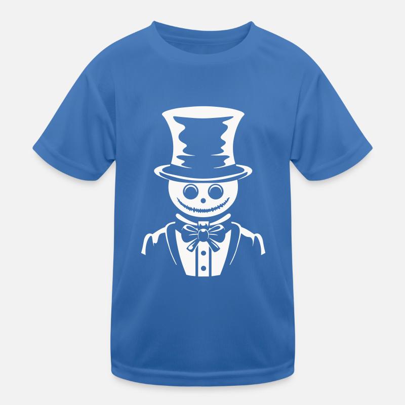 Snowman Joyful Dapper - Kids Functional T-Shirt - royal blue