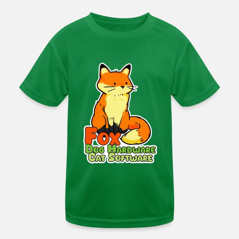 Fuchs digital! Hardware: Dog Software: Cat Kids Functional T-Shirt