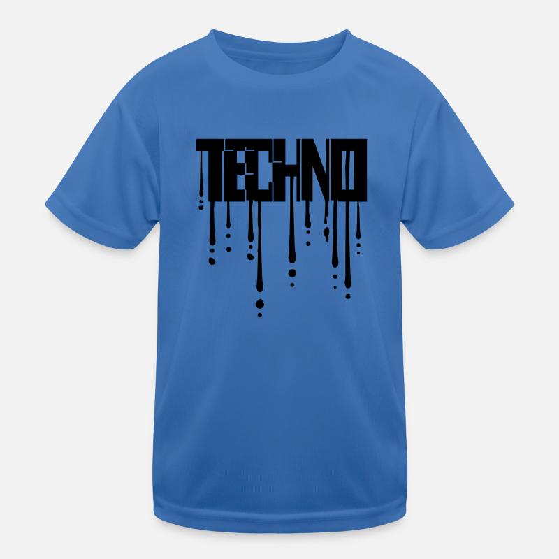 Gouttes de techno graffiti T-shirt sport Enfant