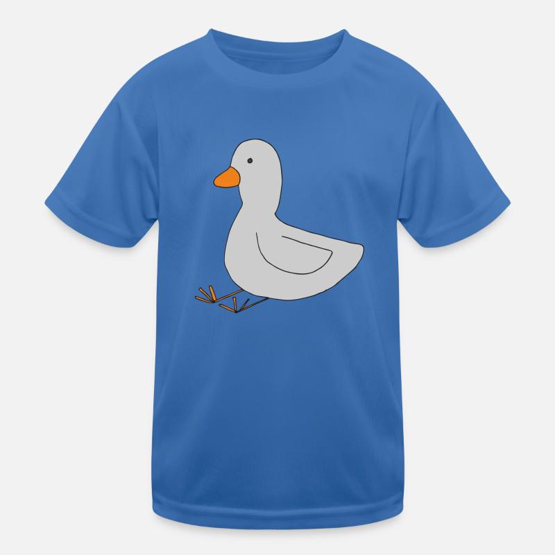 Duck Grey Kids Functional T-Shirt