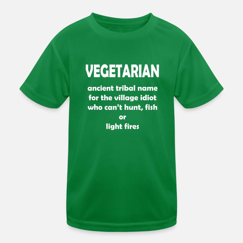 Vegetarian Kids Functional T-Shirt