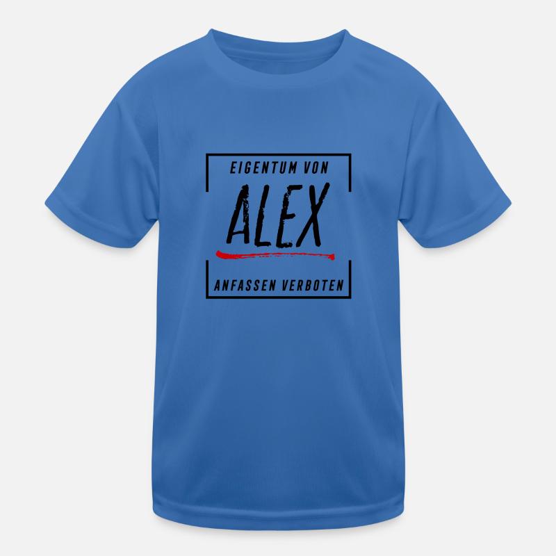 Eigentum von Alex Kinder Funktions-T-Shirt