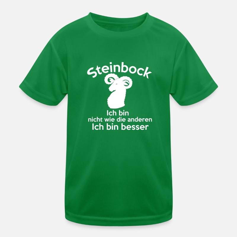 Steinbock Sternzeichen Kinder Funktions-T-Shirt