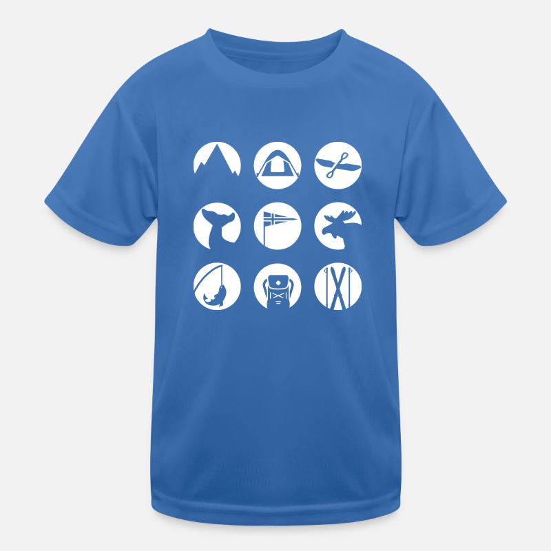Typical Norway - Kinder Funktions-T-Shirt - Königsblau