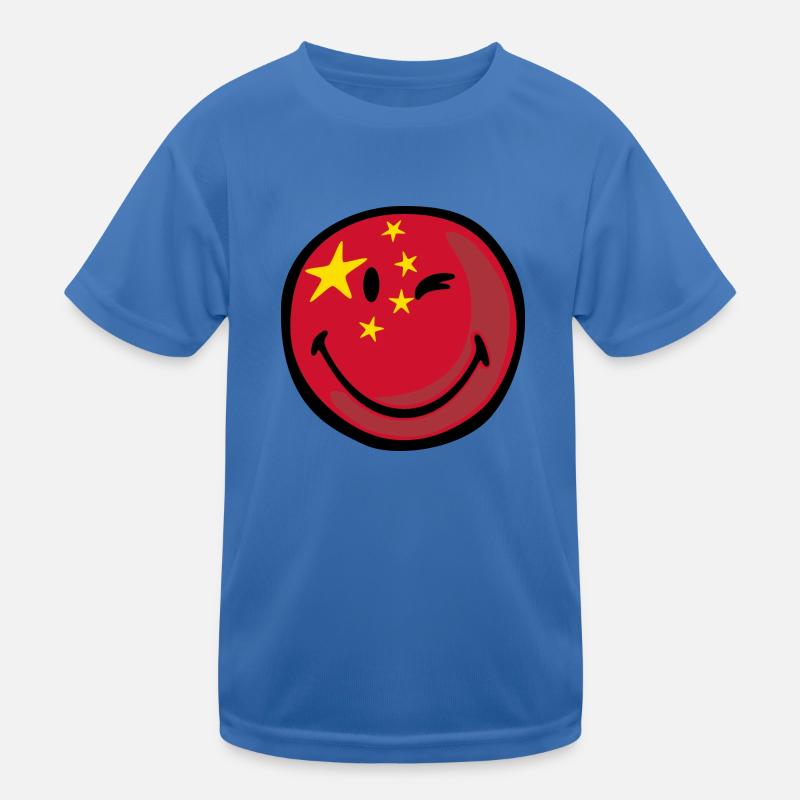 Smiley flag china T-shirt sport Enfant
