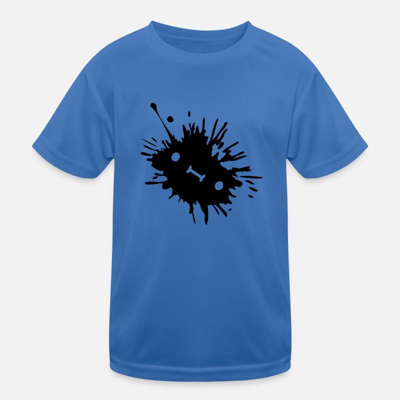 Ink stain with face Kids Functional T-Shirt