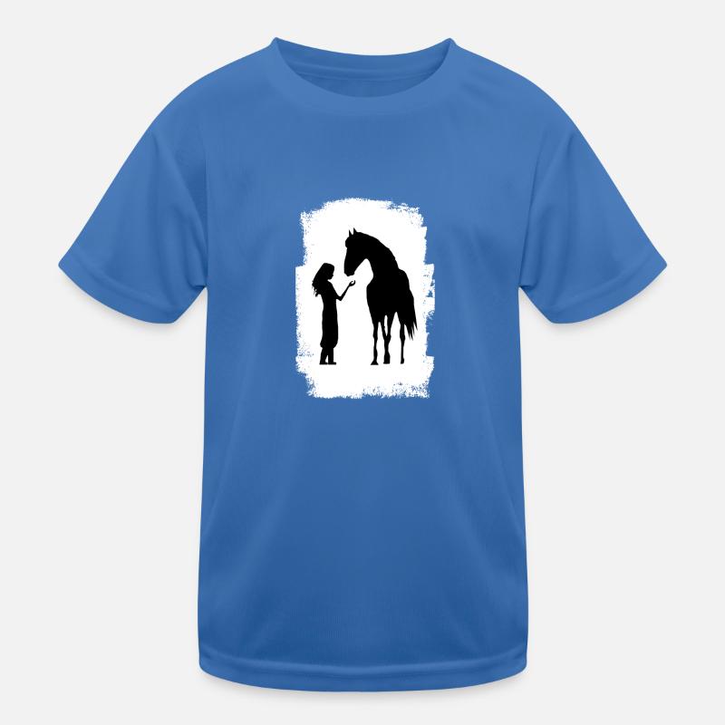 Pferd Pony Einhorn Pferdemädchen Kinder Funktions-T-Shirt