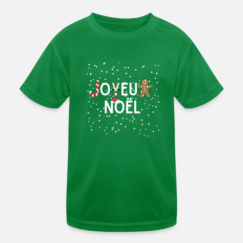 Merry Christmas Kids Functional T-Shirt