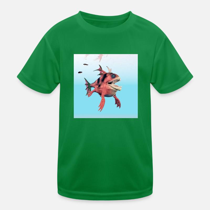 Monströser Fisch Kinder Funktions-T-Shirt