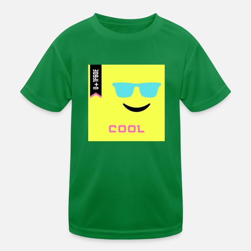 Emoji Day 2022 - Emoji Cool - Design B Kids Functional T-Shirt