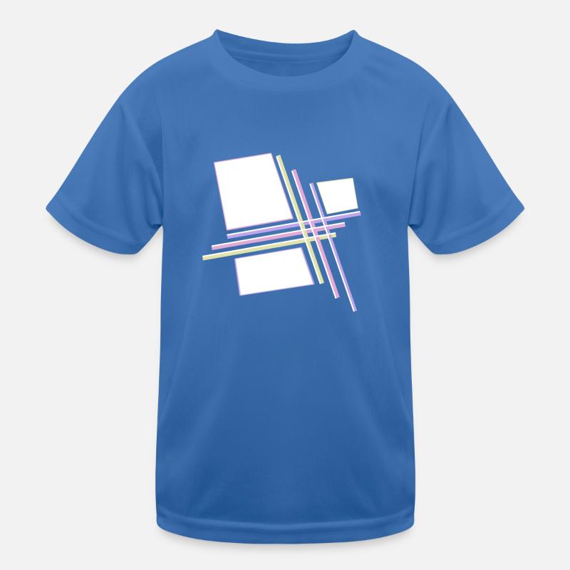 Geometry Galaxy - Kinder Funktions-T-Shirt - Königsblau