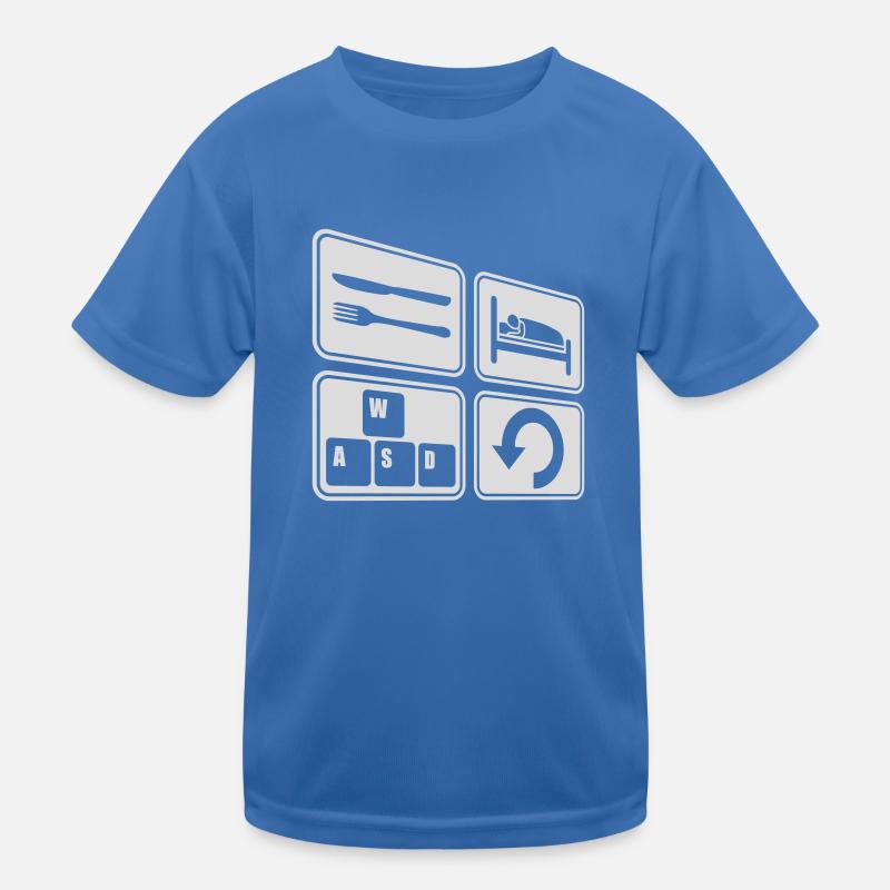Repeat computer gaming daily Kids Functional T-Shirt