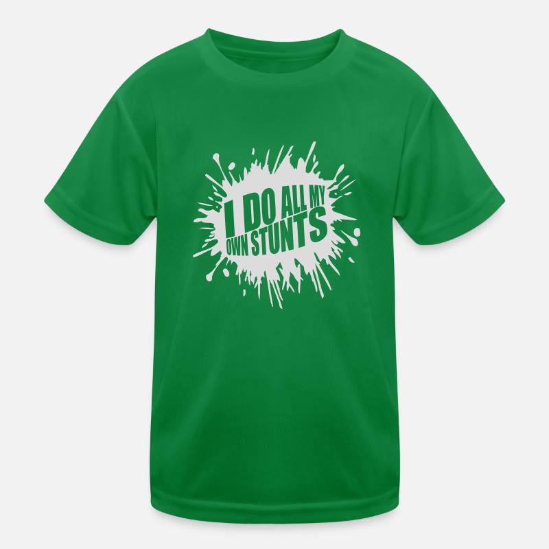 all my own stunts Kids Functional T-Shirt