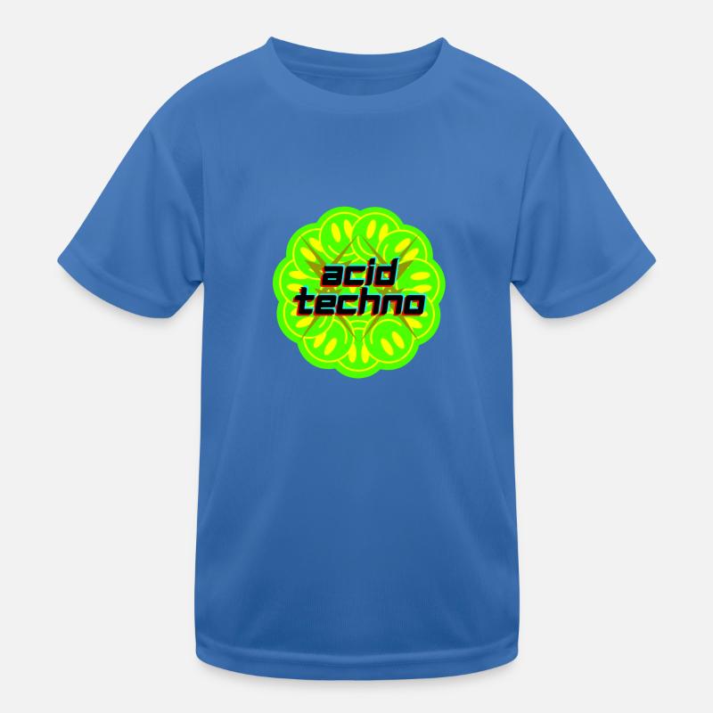 Acid Techno Kinder Funktions-T-Shirt