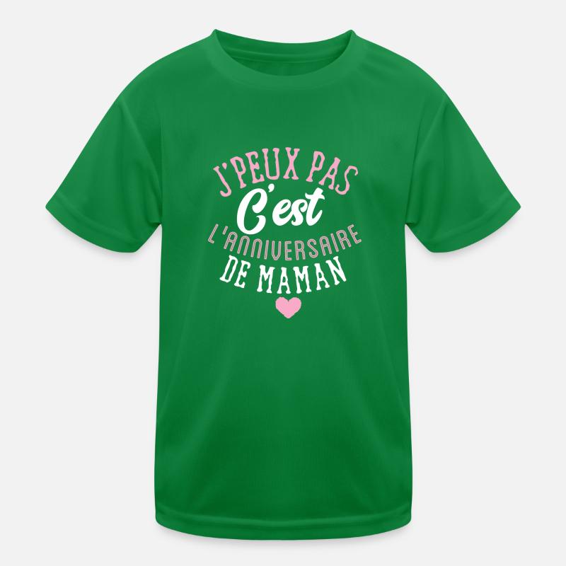 Joyeux anniversaire maman T-shirt sport Enfant