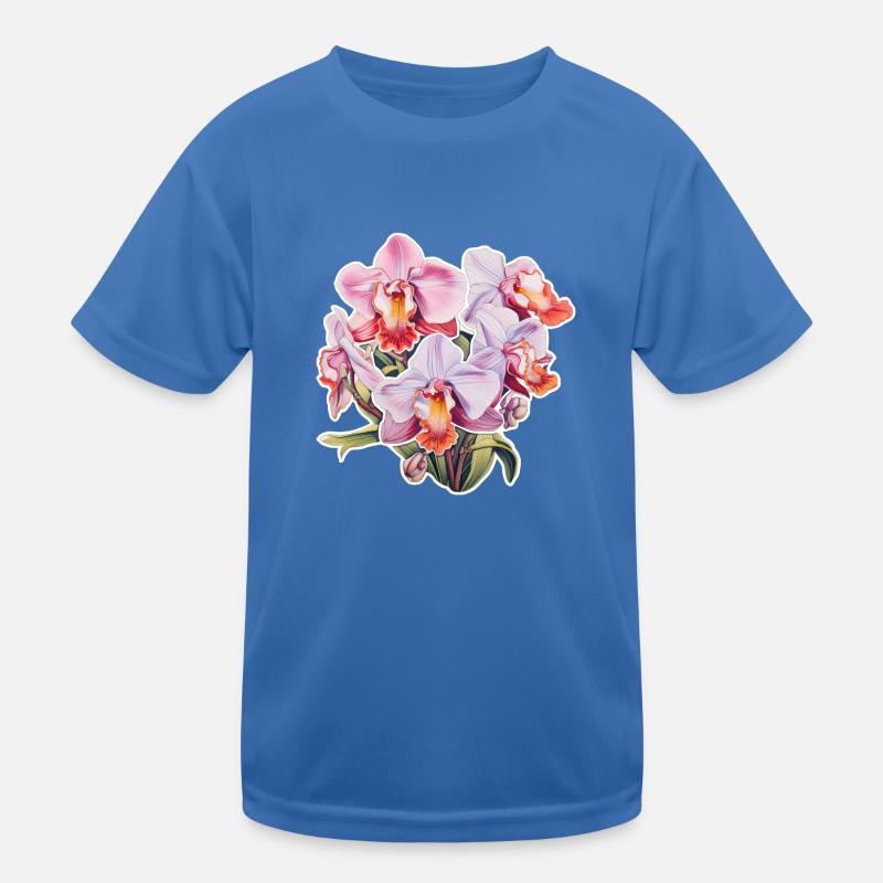 Orchidee Kinder Funktions-T-Shirt